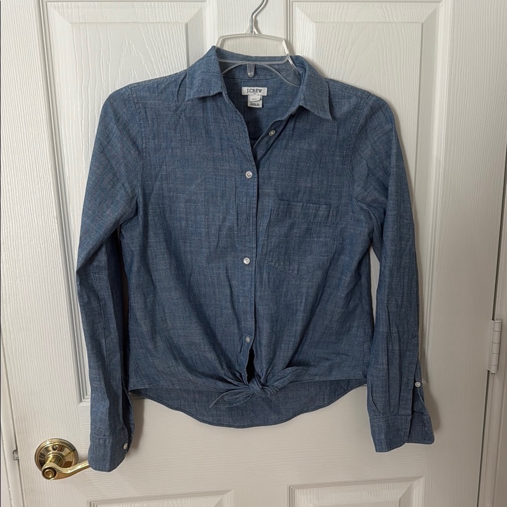 J. Crew Blue Casual Button Down Shirt xxs